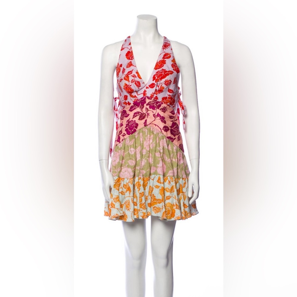 Zimmermann lovestruck mini halter dress
